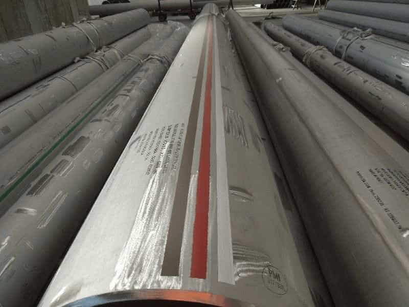 Stainless Steel Pipe Bundles with PFI ES-22 color stripes